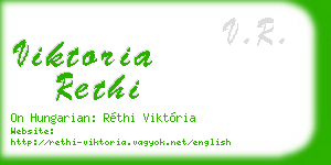 viktoria rethi business card