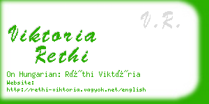 viktoria rethi business card